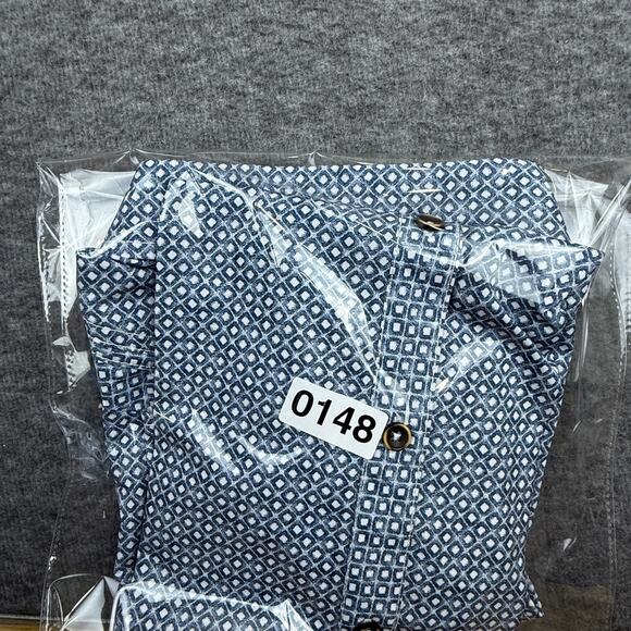 JB Holt Men's Performance Stretch Short Sleeve Shirt Small Tailored Fit Blue - Picture 10 of 10